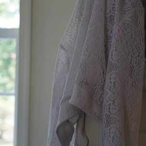 White lace shrug